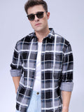 The Indian Garage Co Pure Cotton Spread Collar Tartan Checked Casual Shirt