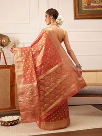 Silk Land Woven Design Zari  Kanjeevaram Saree with blouse piece