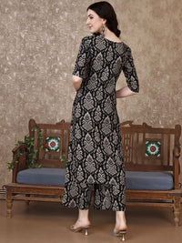 KALINI Ethnic Motifs Printed V-Neck Tunic With Palazzo