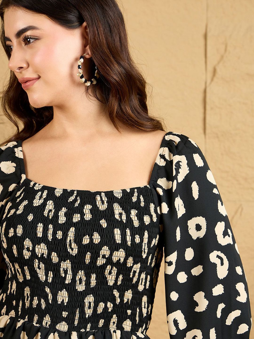 Berrylush Women Printed Square Neck Playsuit