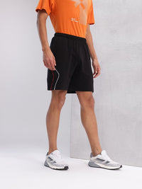 HRX by Hrithik Roshan Men Mid-Rise Regular Fit Lifestyle Shorts with Piping Detail