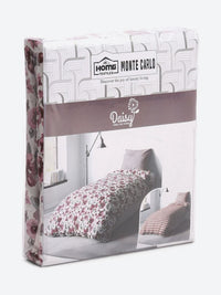 Monte Carlo Pink & White Floral Mild Winter 150 GSM Single Bed Dohar