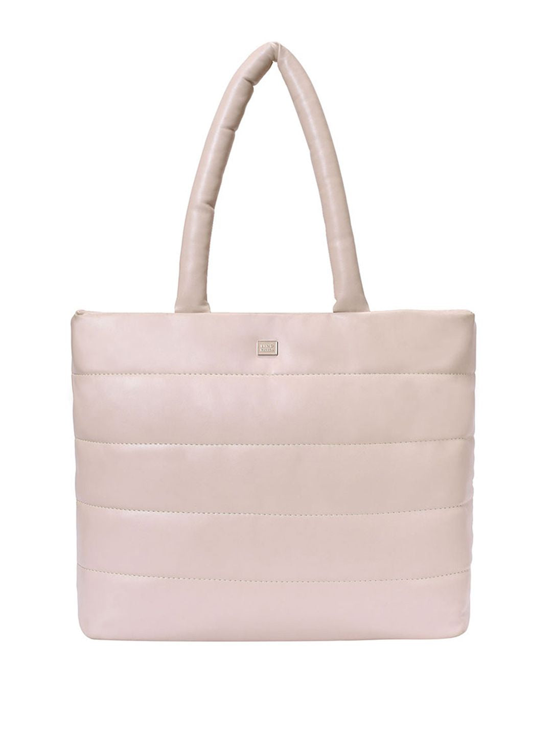Lino Perros Oversized Structured Tote Bag with Quilted Detail