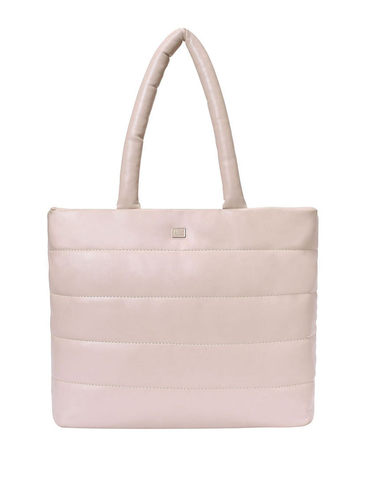 Lino Perros Oversized Structured Tote Bag with Quilted Detail