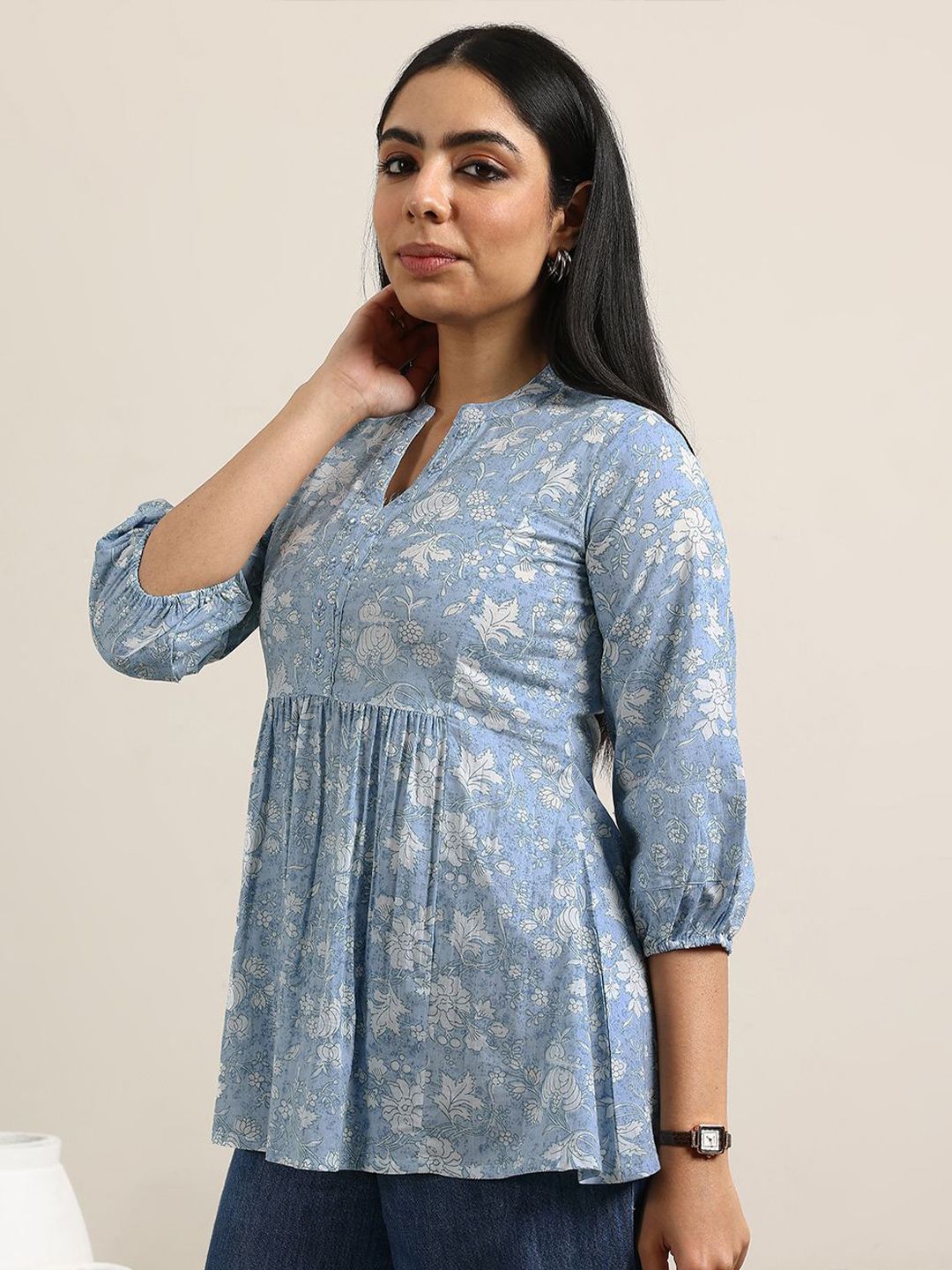 Libas Woven Design Kurti