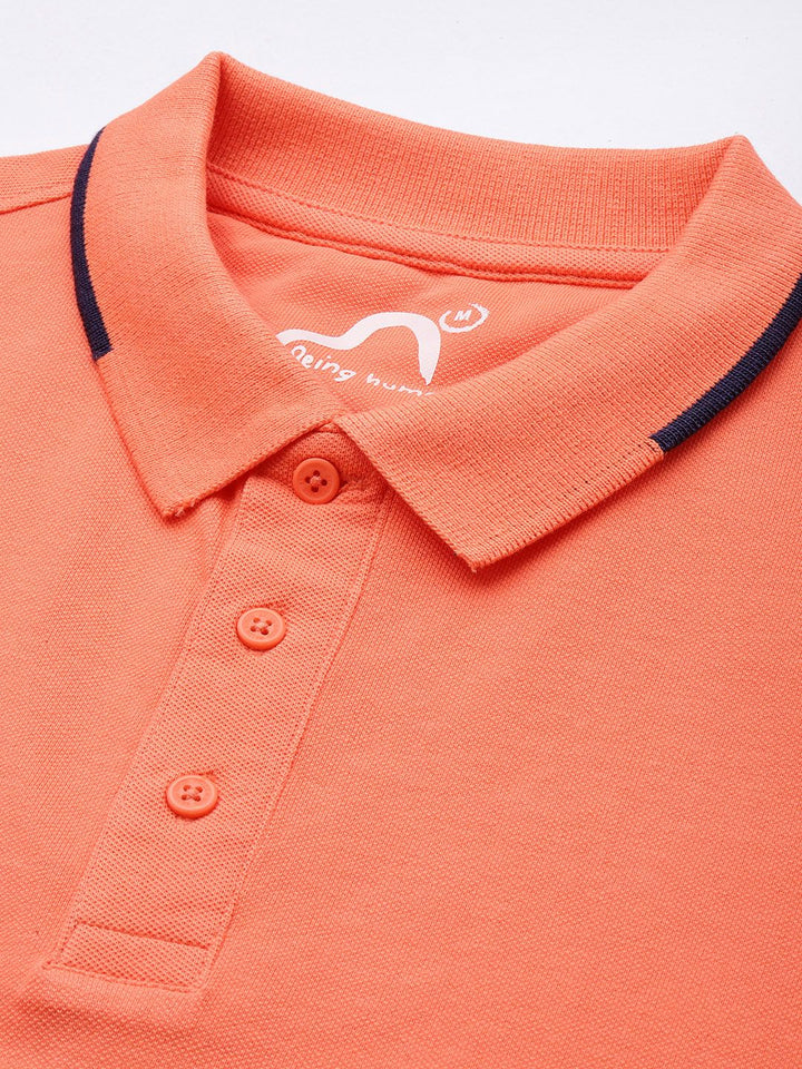 Being Human Polo Collar Pure Cotton T-shirt