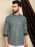 Anouk Ethnic Motifs Printed Thread Work Short Kurta