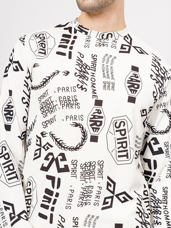 The Indian Garage Co Typography Printed Long Sleeve Sweatshirt & Shorts
