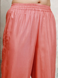 Vishudh Floral Printed Round Neck Straight Kurta with Trousers & Dupatta