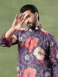 SOJANYA Men Floral Printed Kurta