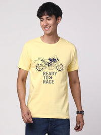ADRO Men Graphic Printed Round Neck Cotton T-shirt