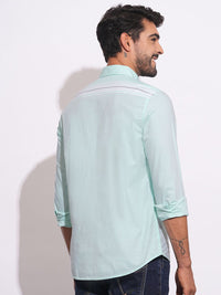 Being Human Men Classic Slim Fit Horizontal Stripes Opaque Striped Casual Shirt