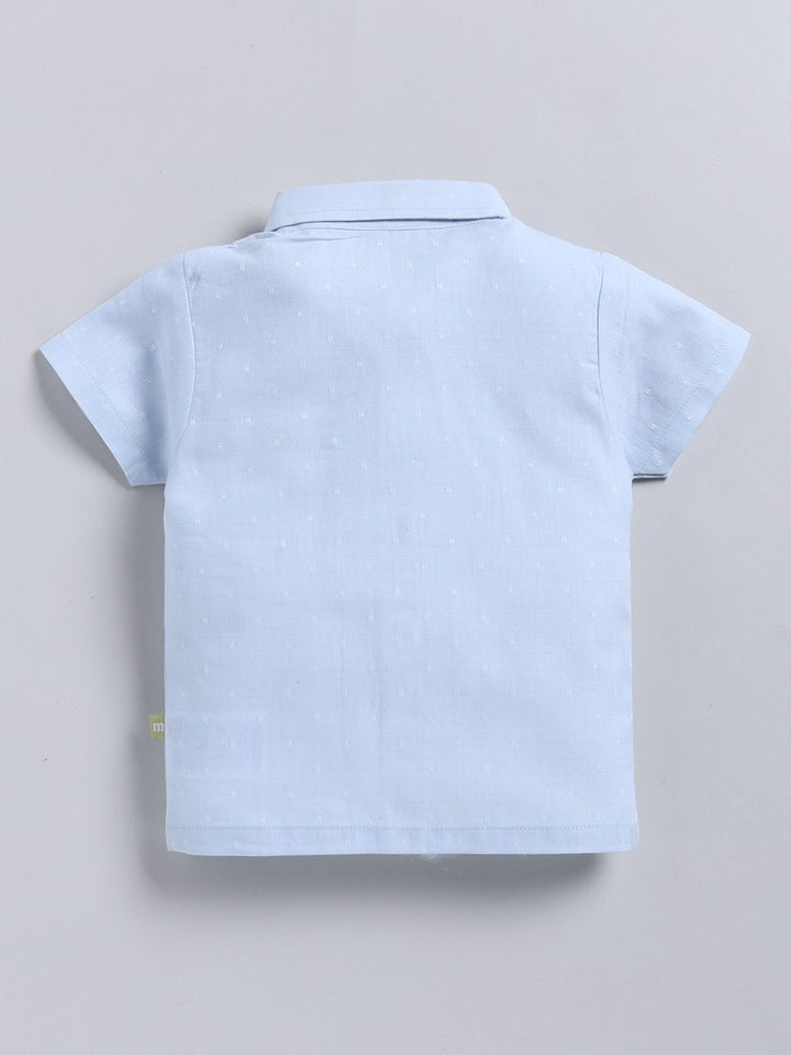 Moms Love Infant Boys Pure Cotton Dobby Shirt