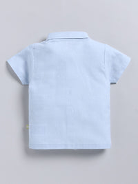 Moms Love Infant Boys Pure Cotton Dobby Shirt