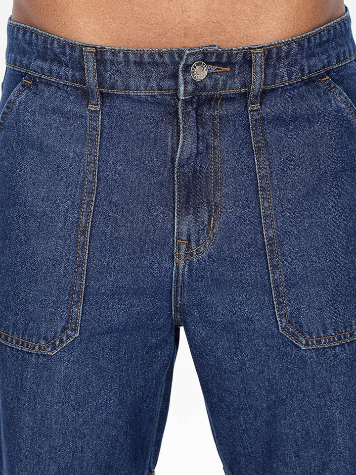 Seluar Kargo Bertingkat Tinggi Klasik Eszett Denims