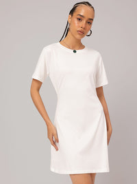DressBerry T-shirt Mini Dress with Tie-Up