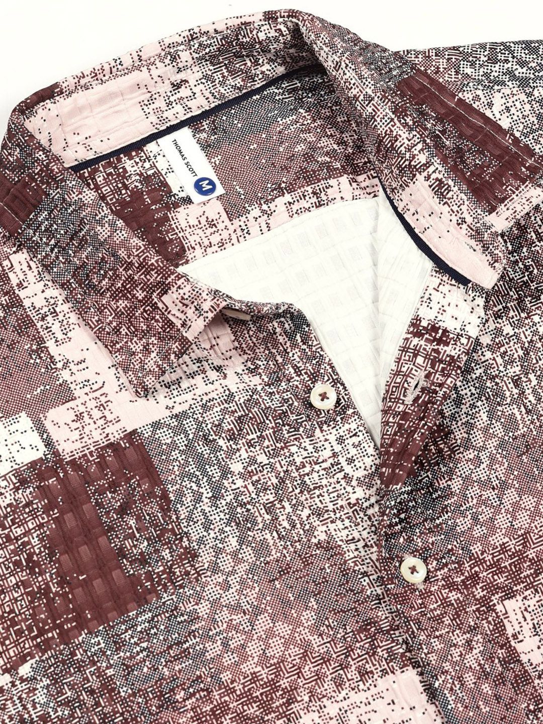 Thomas Scott Men Premium Slim Fit Opaque Printed Casual Shirt