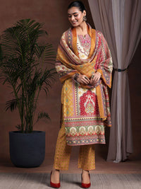 Libas Ethnic Motifs Printed Kurta with Trousers & Dupatta