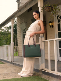 Lino Perros Structured Shoulder Bag With Padded Laptop Sleeve