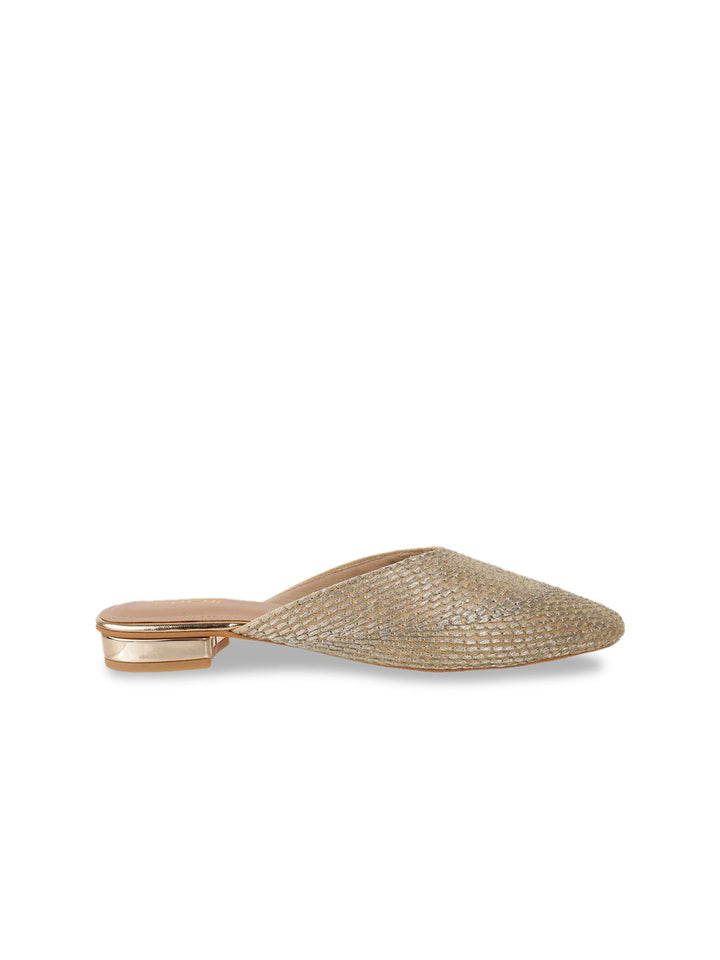 Mochi Women Woven Design Mules