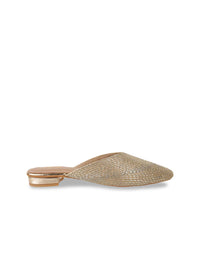Mochi Women Woven Design Mules