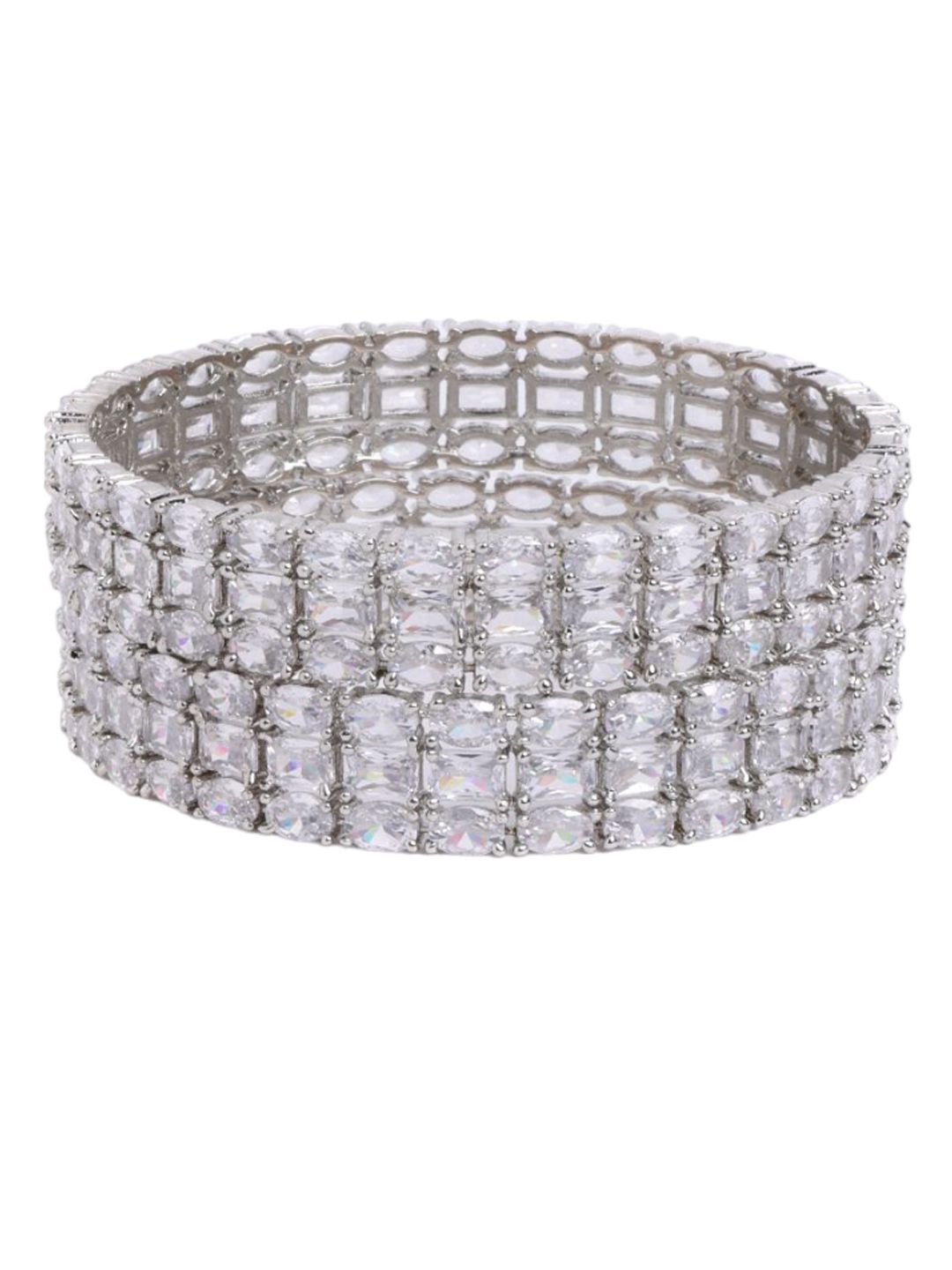 Set Anouk 2 Gelang Bertampal Berlian Amerika Bersalut Rhodium