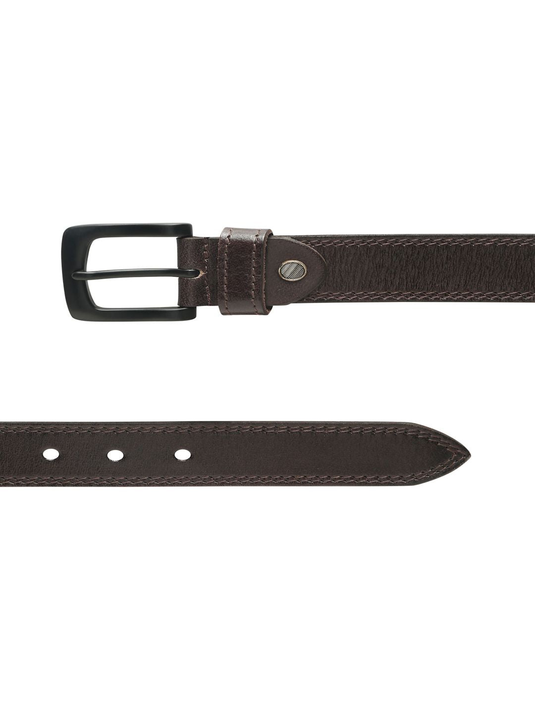 Teakwood Leathers Men Textured Leather Belt