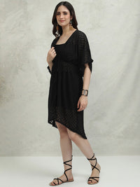 Vishudh Wanita Longline Tie-Up Shrug