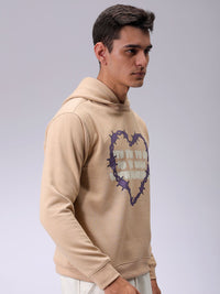 The Indian Garage Co Men Typography Printed Hooded Sweatshirt