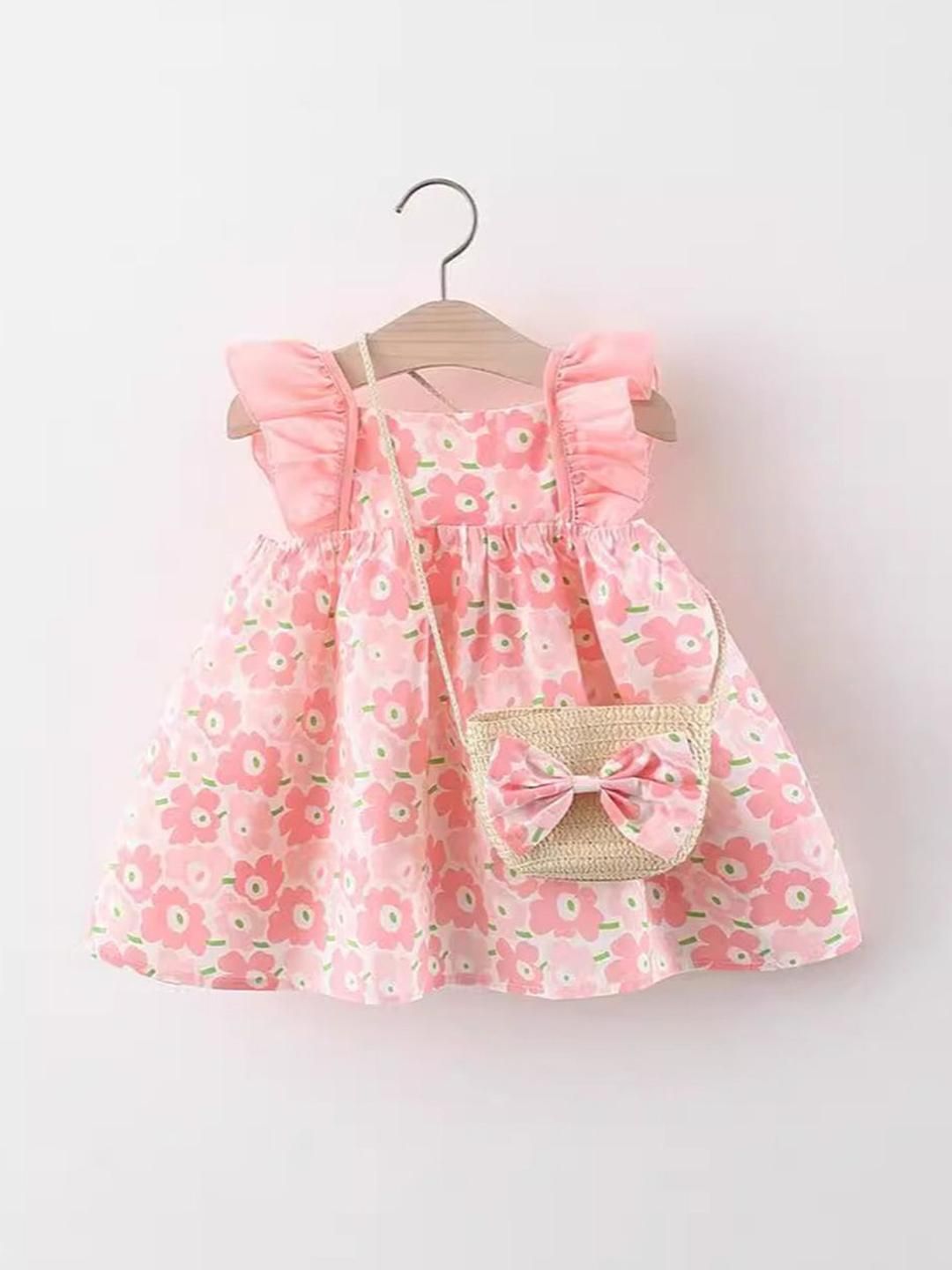 YK Floral Print A-Line Dress