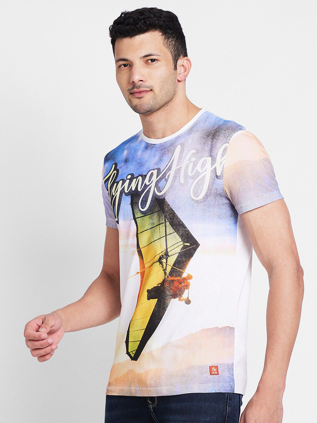 Being Human Graphic Printed Round Neck Pure Cotton T-shirt