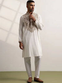 Anouk Men Ethnic Motifs Embroidered Regular Kurta with Trousers