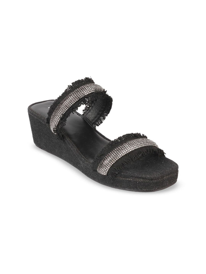Mochi Platform Mules with Tassels