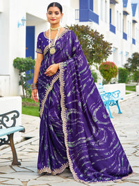 Saree mall Sequinned Poly Chiffon Sarees