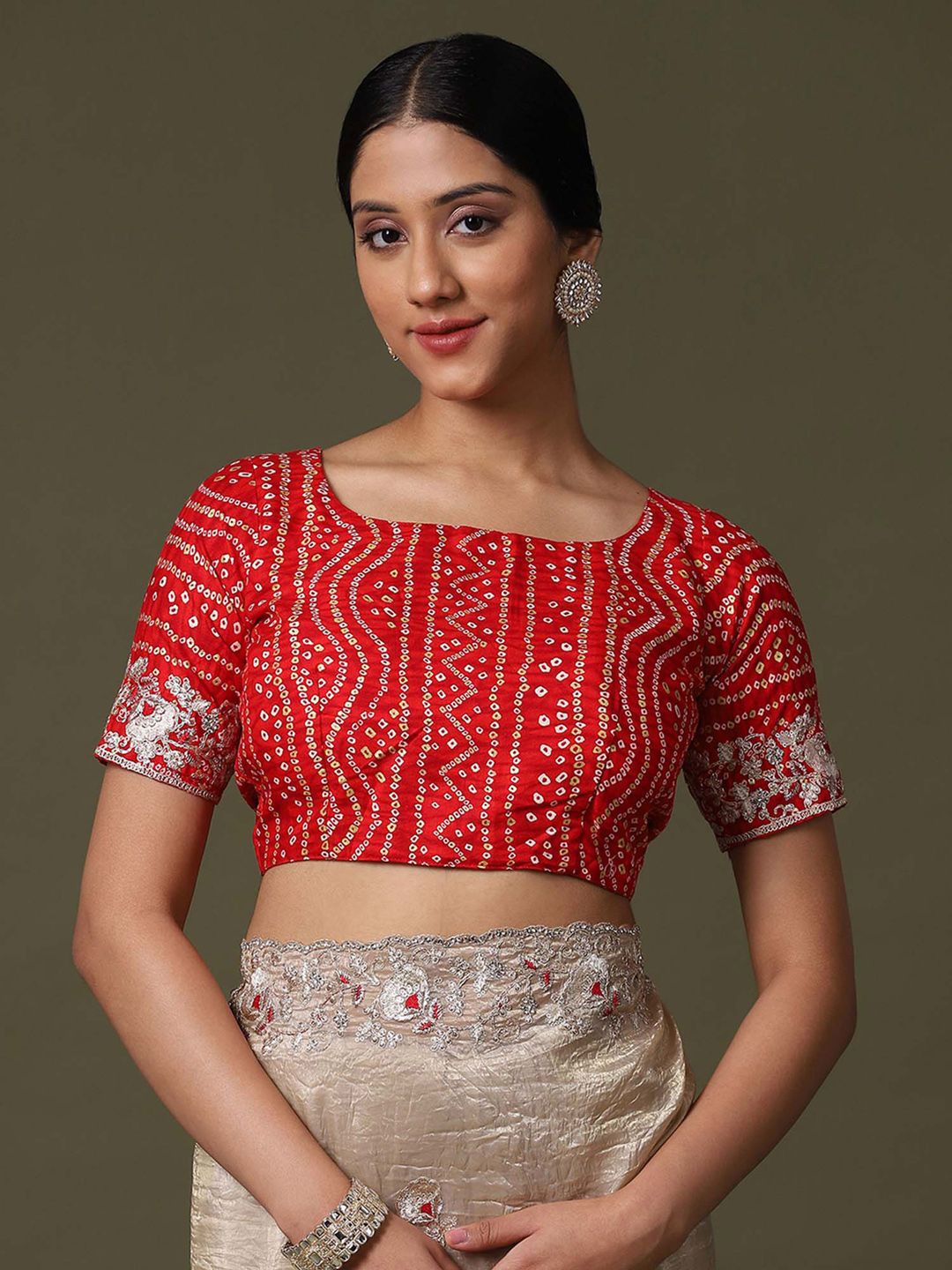 Saree mall Floral Embroidered Tissue Sarees