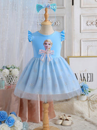 YK Floral Print Fit & Flare Dress