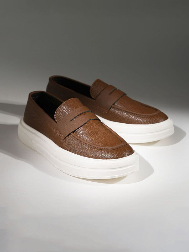 MONKSTORY Chunky Luxe Slip-On Sneakers - Tabac Brown