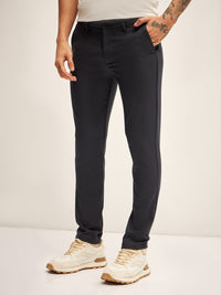 THE BEAR HOUSE Men Slim Fit Chinos Trousers