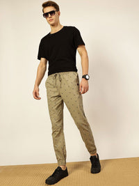 Thomas Scott Men Pure Cotton Printed Smart Slim Fit Easy Wash Jogger