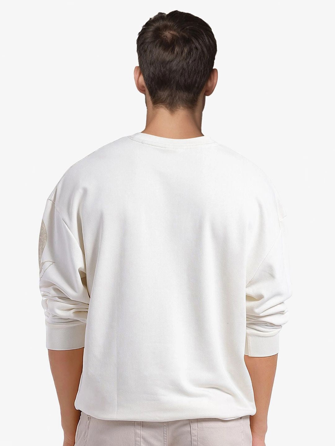 RARE RABBIT Men Printed Cotton Round Neck Sweatshirt