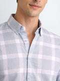 ADRO Men Standard Gingham Checks Checked Casual Shirt