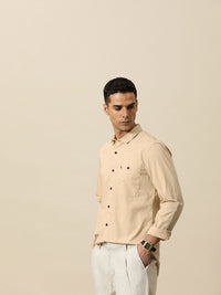Mr Bowerbird Men Pure Cotton Tailored Fit Spread Collar Casual Shirt