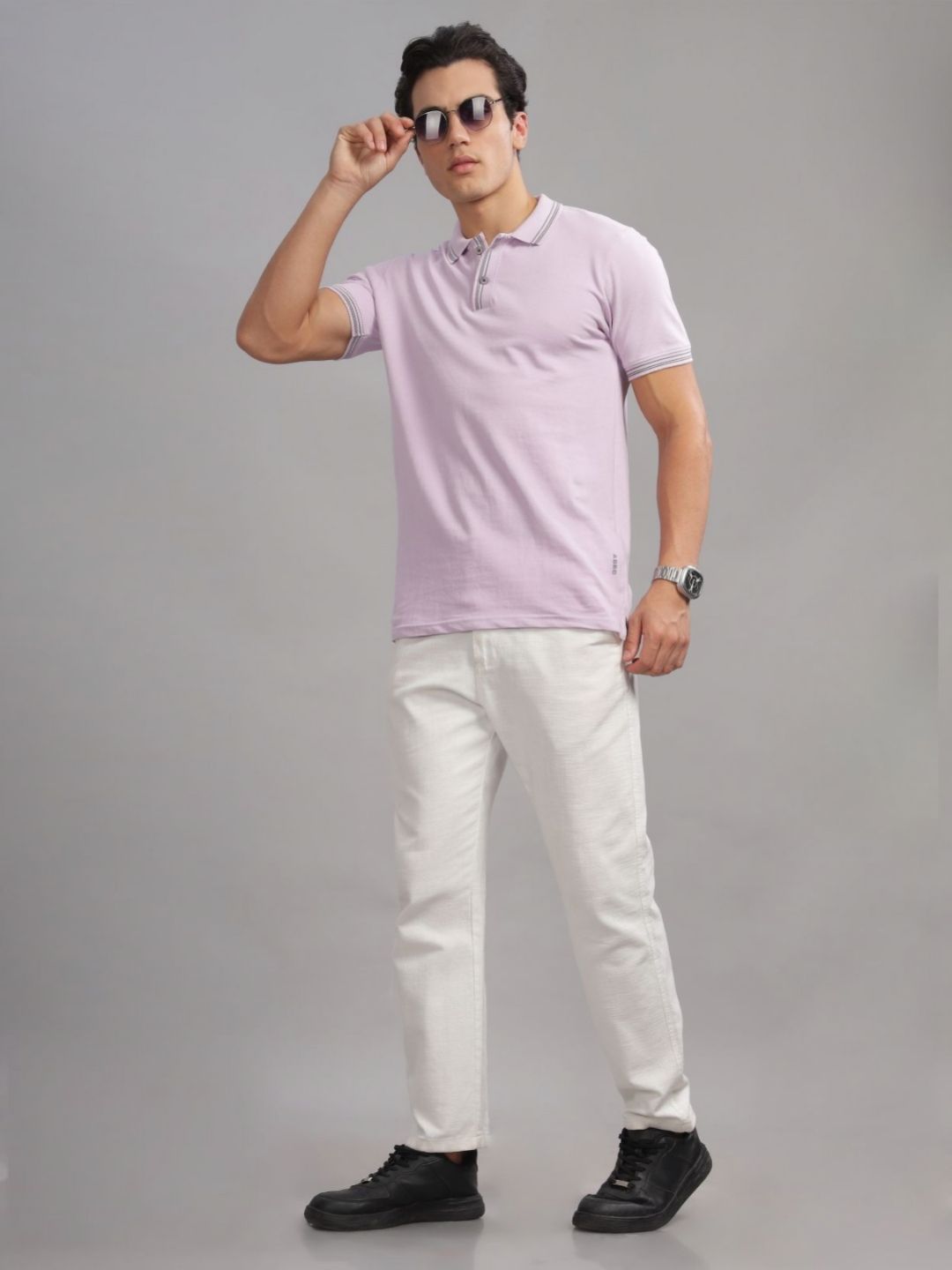 ADRO Men Polo Collar T-shirt
