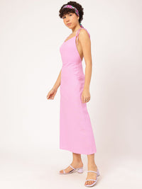 DressBerry Ethereal Touch Low Back Maxi Dress