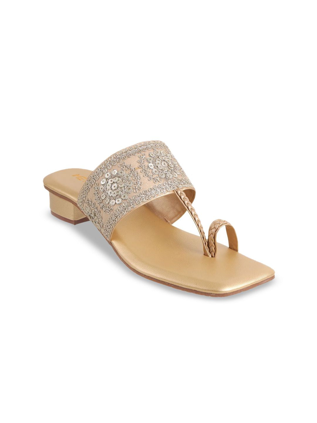 Metro Embellished Block Sandals