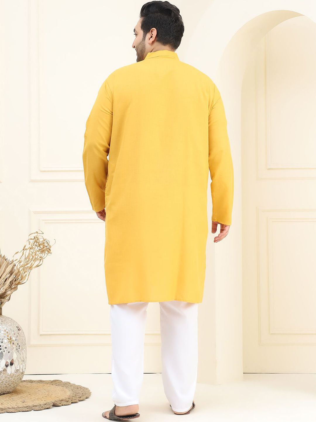 SOJANYA PLUS Plus Size Pure Cotton Kurta with Pyjamas