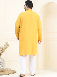 SOJANYA PLUS Plus Size Pure Cotton Kurta with Pyjamas