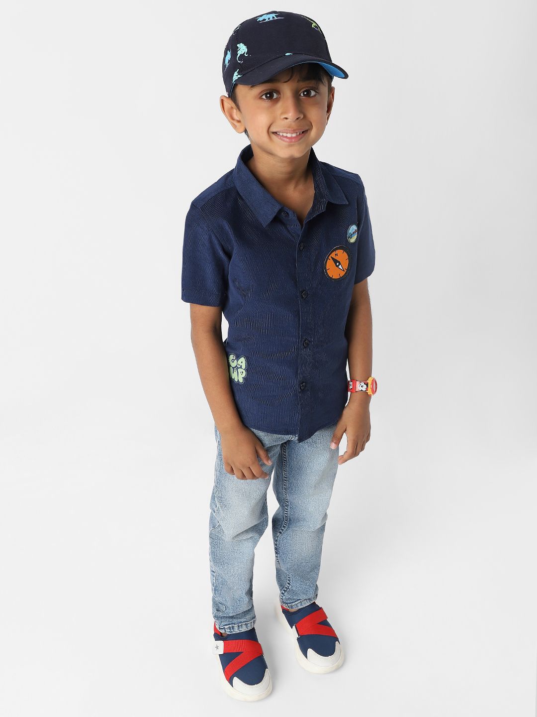 Nauti Nati Boys Standard Opaque Casual Shirt
