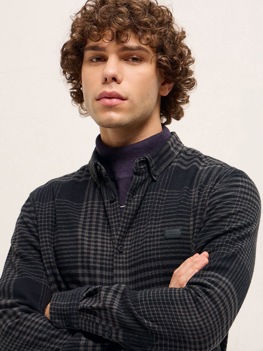 THE BEAR HOUSE Men Slim Fit Opaque Checked Casual Shirt