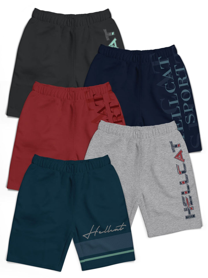 HELLCAT Boys Typography Printed Shorts